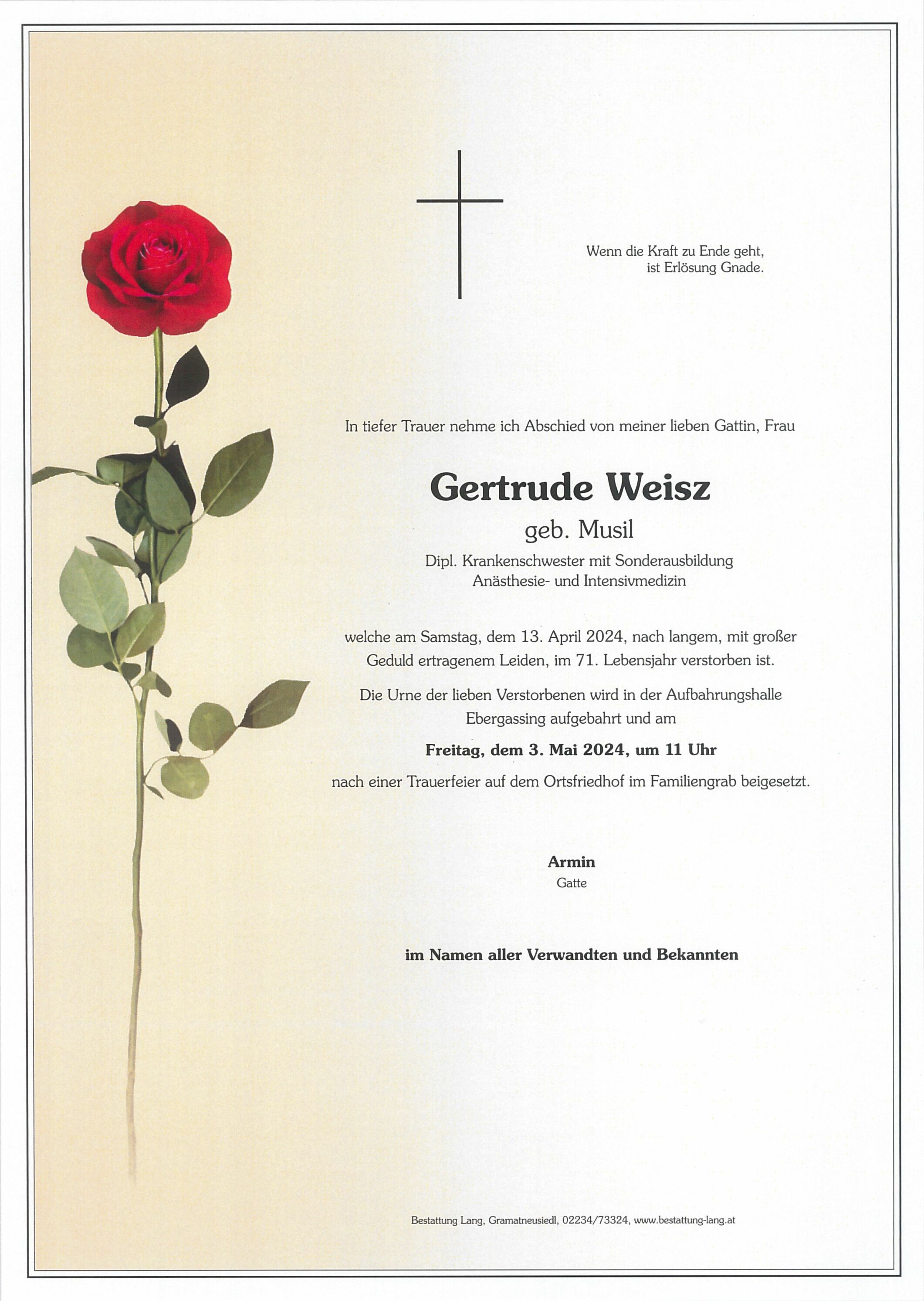 Gertrude Weisz